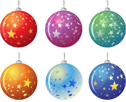 Christmas Tree Balls With Stars Vector Cartoon Christmas Tree Christmas Graphic Design Christmas Tree Design