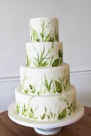 Green nature daisy wedding cake £350. Elegant Wedding Cakes Oakleaf Cakes Bake Shop
