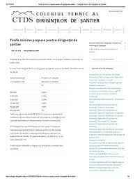 Responsabilul tehnic cu executia va asigura consultanta, verificarile si are urmatoarele indatoriri: Tarife Minime Propuse Pentru DirigenÅ£ie De Santier Colegiul Tehnic Al DiriginÅ£ilor De Santier