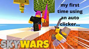 It supports vase variety of features such as setting intervals before click, between clicks, after clicks and click count times. My First Time Using An Auto Clicker Roblox Skywars Youtube