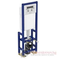 Vidima concealed frame for wall-hung toilet, 110–130×35×18 ...