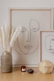Diy Wall Art Line Art Bilder Gestalten Leinwand Upcycling In 2020 Bilder Selbst Gestalten Leinwand Selber Gestalten Gestalten