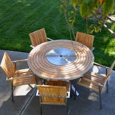 This outside table and chairs can save you precious time and space. Outdoor Dining Furniture Round Table Off 55