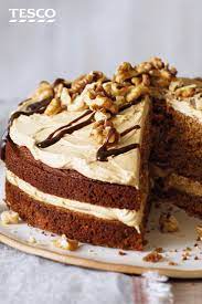 Coffee And Walnut Cake Recipe Coffee Cake Tesco Real Food Recipe Coffee And Walnut Cake Cake Recipes Coffee Dessert