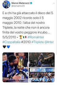 (moratti interrogato sul funesto pomeriggio). Luca Mastrangelo Marco Materazzi Facebook