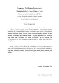 Secara sederhana lengkung refleks terdiri dari organ reseptor, neuron aferen, neuron efektor dan organ. Makalah Lengkung Refleks Sistem Buffer Tubuh Artikel Docx