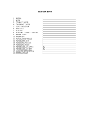 Doc Biodata Siswa Sd Negeri 2 Pelita Academia Edu