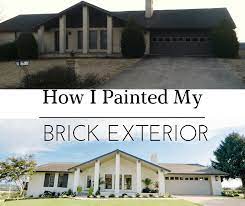 Before after house facelift photos exovations. Painted Brick House Before And After How To Paint A Brick House