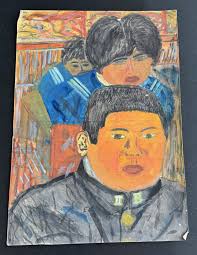 JAPANESE ART STUDENT WATERCOLORS c. 1950:  Art&nbsp;/&nbsp;Print&nbsp;/&nbsp;Poster