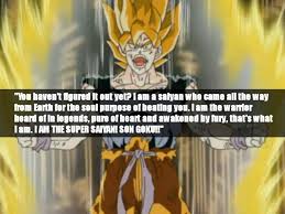 Dragon ball z was a staple for many 90s kids and these awesome quotes from vegeta, goku, piccolo and more injects us with nostalgia. One Of My Favorite Goku Quotes Speeches Dbz Kai Edit Dragonballz Amino