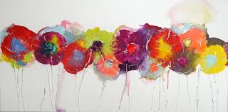 Bright wall art extra large abstract print, vibrant and colorful abstract painting for living room decor, multicolor artwork victoriatelier 5 out of 5 stars (1,547) sale price $31.42 $ 31.42 $ 41.90 original price $41.90 (25% off. Bold Bright Blooms Original Abstract Wall Art By Caroline Ashwood
