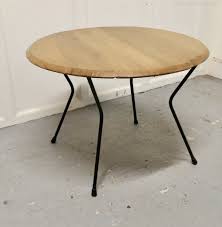 Vintage antique style round coffee table with glass top & gold frame retro home living room lounge kitchen dining room furniture tables. Antiques Atlas Very Stylish Round Retro Coffee Table