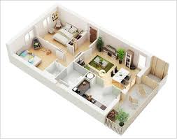 10 Awesome Two Bedroom Apartment 3d Floor Plans House Floor Plans Apartment Floor Plans Two Bedroom House