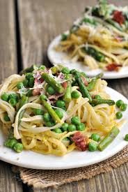 Spring Carbonara Recipe Pea Recipes Healthy Dinner Recipes Easy Carbonara