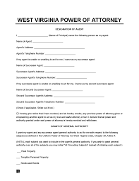 It must meet your state's legal requirements and should be notarized. Free West Virginia Power Of Attorney Forms Legal Templates