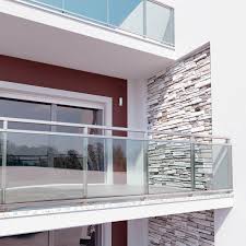 Are there any glass railings for a balcony? Glass Railing Maior Plus Faraone Srl Aluminum Glass Panel Outdoor