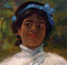 Little Guarani Spanish Girl Lithograph A S Forrest 1910 Corrientes  Argentina Edwardian Era Lithograph to Frame