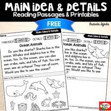 Main Idea And Detailspart Of A Comprehension Strategy Bundle Please Click Here For A Look Main Idea Detailsth Main Idea Reading Passages Reading Is Thinking