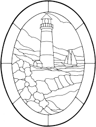 Plus, it's an easy way to celebrate each season or special holidays. Stained Glass Lighthouse Coloring Pages Clip Art Library