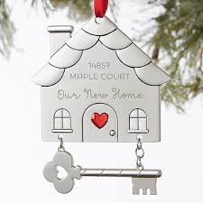 Buy Personalized New Home Ornaments To Commemorate The First Year In A New Home Add Name Address Happy New Home Custom Christmas Ornaments House Ornaments