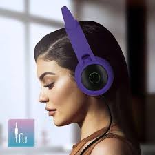 Avizar Katzenohren Bluetooth Kopfhörer Violett