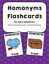 homonyms flashcards words college chemistry
