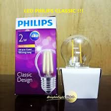 Harga lampu downlight led panel 2 warna cahaya 12w + 4 watt kotak. Jual Lampu Led Philips 2 Watt Classic Di Lapak Brightlight Bukalapak