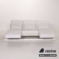 Entdecke 241 anzeigen für dreisitzer sofa maße zu bestpreisen. Bruhl Sippold Moule Leder Sofa Garnitur Weiss Dreisitzer Relaxfunktion Hocker Ebay