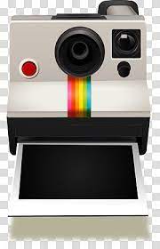 White And Black Polaroid Instant Camera Illustration Instant Camera Polaroid Cameras Transparent Camera Illustration Polaroid Instant Camera Instant Camera