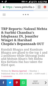 Kundali Bhagya Trp Toppers Surbhi Chandna Jennifer Winget Kumkum Bhagya