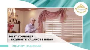 Bay windows are a lovely architectural feature. Video 19 Do It Yourself Drapes Window Treatment Ideas With Venetian Scrolls Diy Drapery Youtube