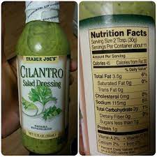 Shannons Lightening The Load Trader Joes Cilantro Salad Dressing