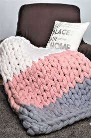 Diy Knit Blanket Make Your Own In 45 Minutes Girlfriend Is Better Chunky Knit Blanket Diy Blanket Knitting Patterns Arm Knitting Blanket