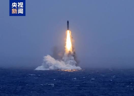 The Chinese Peoples Liberation Army (PLA) Navy on Monday successfully  conducted the test launch of a strategic missile by a submarine. The PLA  Navy said one strategic nuclear submarine of the navy