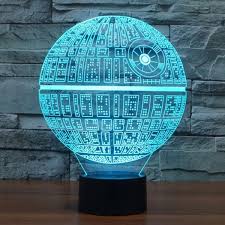 Creative 3d Lights Star Wars Death Star Bedroom Night Touch 7 Color Changing Led Desk Table Lamp Kids Gift Star Lamp 3d Illusion Lamp 3d Night Light