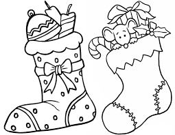 Bota De Navidad Para Colorear