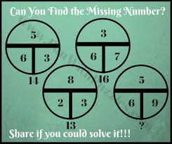 Thus, the number after 3 is 4 then the square root of 4 is 16. Circle Math Puzzles With Answers To Find Missing Number Circle Math Brain Teasers Maths Puzzles
