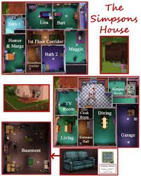 The Simpsons House 742 Evergreen Terrace Springfield House Layouts House Floor Plans House Flooring