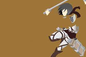 Mikasa Ackerman Minimalist Wallpaper By Mnisal On Deviantart In 2021 Minimalist Wallpaper Attack On Titan Minimalist Anime Kpop
