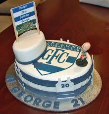 Geelong Football Club Cake 21st Birthday Cakes Football Cake Yummy Cakes