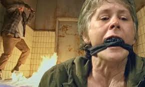 The Walking Dead's Carol Peletier sets room full of enemies alight
