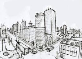 City In 2 Point Perspective Perspective Drawing Architecture Perspective Art 2 Point Perspective Drawing