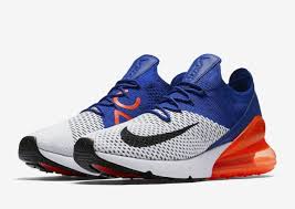 Nike Air Max 270 Black And Blue Men Nike Air Max 270 Flyknit White Black Racer Blue Sizes 8 5 14 New Early Release Nike Athleticsneakers Nike Air Max Nike Air Max Sale Mens Nike Air