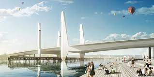 Bron kommer att stå klar i vår och blir då den nya länken mellan fastlandet och hisingen. Skanska Team Signs Gothenburg Lift Bridge Contract Bridge Design Engineering Bd E