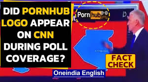 Us Elections 2020 A Viral Video Shows Pornhub Logo Appear On Cnn Is It True Oneindia News Youtube