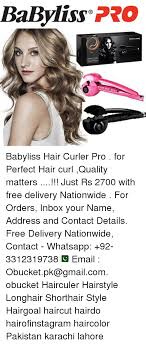 The beauty brand's hair dryers and curling irons get consistently high marks from users and our picks for the best babyliss flat. Babyliss Cr Pro Babyliss Hair Curler Pro For Perfect Hair Curl Quality Matters Just Rs 2700 With Free Delivery Nationwide For Orders Inbox Your Name Address And Contact Details Free Delivery