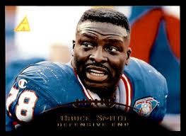 1995 Pinnacle Bruce Smith #5 Buffalo Bills