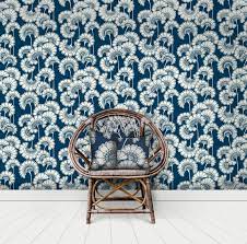 Japanese Floral True Blue Beautiful Wallpapers Wallpaper True Blue
