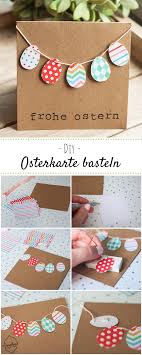 Diy Idee Einfache Osterkarte Basteln Limostand De Osterkarten Basteln Geschenke Ostern Geschenk Selber Machen
