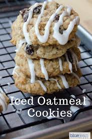 Iced Oatmeal Raisin Cookies Blue Jean Chef Meredith Laurence Recipe Oatmeal Raisin Cookies Oatmeal Raisin Cookies Chewy Iced Oatmeal Cookies